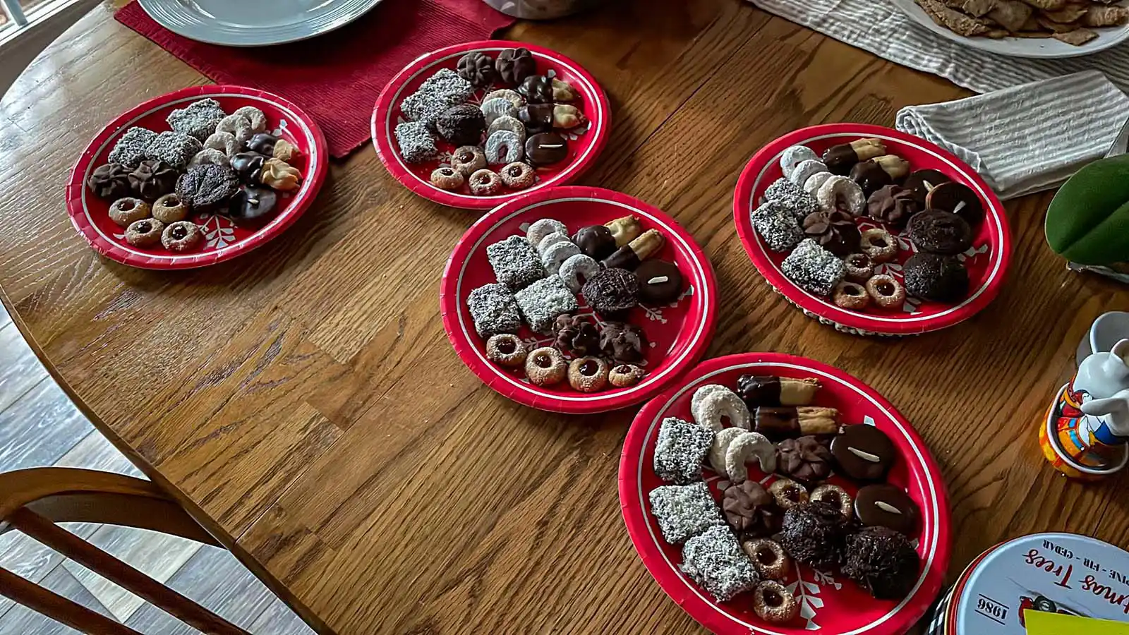 Austrian Christmas cookies being made from scratch